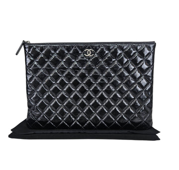 CHANEL Patent Clutch Bag 19 156465818