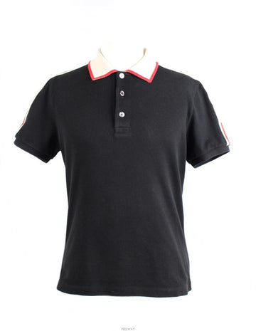 GUCCI ストライプコットンポロ半袖襟T S(90) 156483570