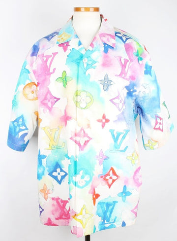 Louis Vuitton Limited Edition Watercolor Short Sleeve Shirt XXL(110) 156484808