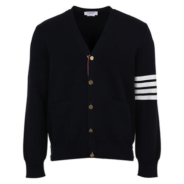 Thom Browne Crepe Asymmetrical Stitch Cardigan 154069352