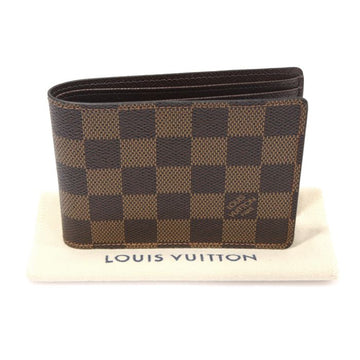 Louis Vuitton Damier Ebene Canvas Multiple Wallet Coin Purse 156487066