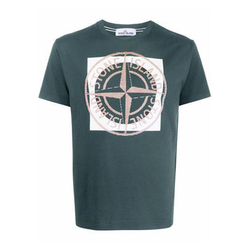 Stone Island Stone 22SS Compass Logo T-Shirt Blue Green 76152NS93 V0024 29087699