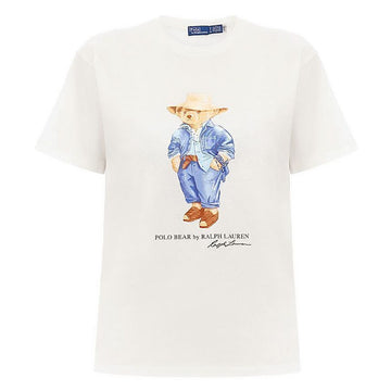 POLO RALPH LAUREN Bären-Print T-Shirt Weiß 211959104 001 140192133