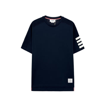 THOM BROWNE Kurzarm T-Shirt mit schrägem Schulterband MJS246A 415 156487850