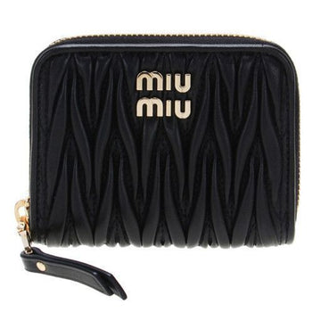 MIU MIU ナッパレザー ジッパー コインパース ブラック 5MM268 2FPP F0002 35472097