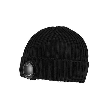 CP COMPANY Mütze aus Merinowolle mit Linsen-Wappen 17CMAC272A 005509A 999 110725500