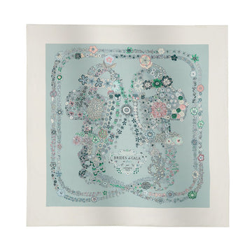 Hermes Brides de Gala en Fleurs 90 Scarf H004192S 01 156489350