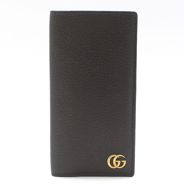 GUCCI Dunkelbraune Leder GG Marmont ID Brieftasche 436023 156489568