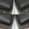 Gucci Interlocking Top Handle Chain Shoulder Bag 510302 Black Leather 156489590 [P]