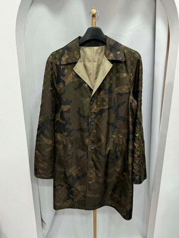 Louis Vuitton Monogram Reversible Coat Jacket Size 48 156489636