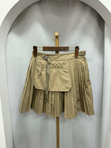 Dior Gabardine Pleated Skirt Size 36 156489734