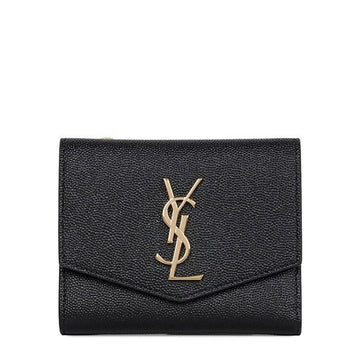 Saint Laurent Black Uptown Monogram Wallet 156489754