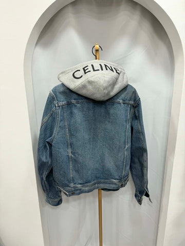 CELINE Kapuze Denim Jacke L 156489797