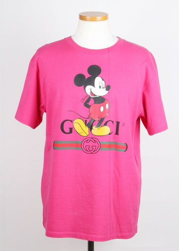GUCCI ミッキーマウス 半袖 Tシャツ ホットピンク XS 156489969