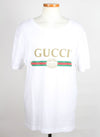 Gucci Logo Print T-Shirt White M(95) 156490030 [P]