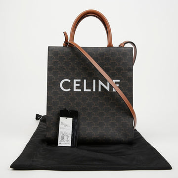 CELINE バーティカルカバススモールトートショルダーバッグ 156160536