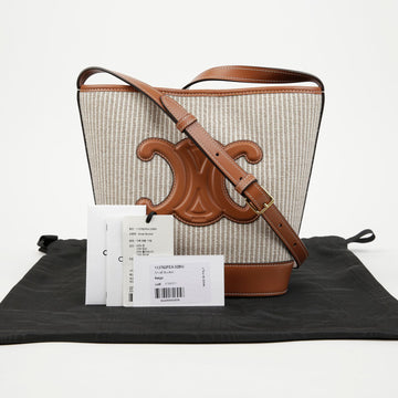 CELINE トリオペ スモール バケット ショルダー クロスバッグ 113782FEA 156209804