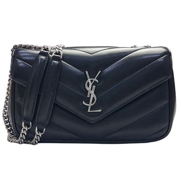 SAINT LAURENT ラムスキン ルル チェーン ショルダーバッグ 801437 AAE4Y 1000 156495531
