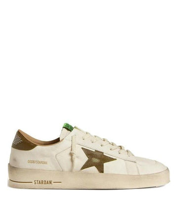 GOLDEN GOOSE ミリタリーグリーンスネークプリントレザー 151056207