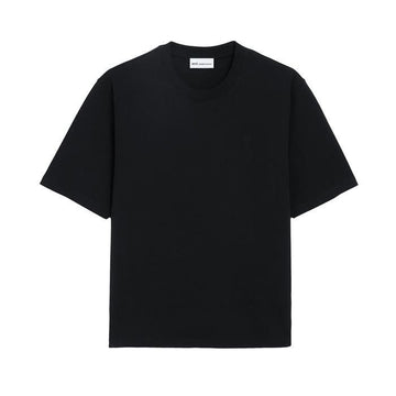 AMI Ton-on-Ton Heart Embroidery Logo T-Shirt 156496050
