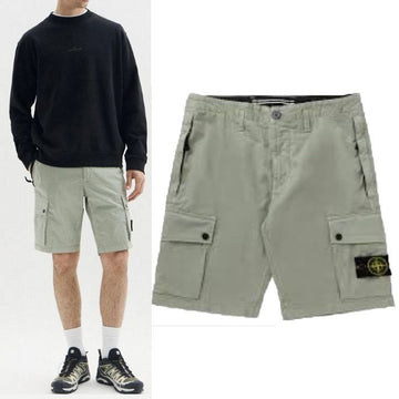 STONE ISLAND レギュラーフィットカーゴバミューダショートパンツ 156496386