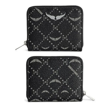 Zadig & Voltaire Monogram Pattern Wallet LWSG03640 BLACK 156496385