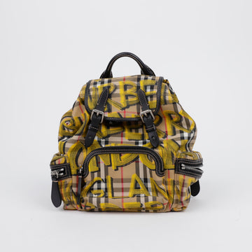 BURBERRY ヴィンテージチェックグラフィティスモールバックパック 156232199