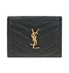 Saint Laurent Flap Card Case Wallet with Gold Hardware 29975909 [P]