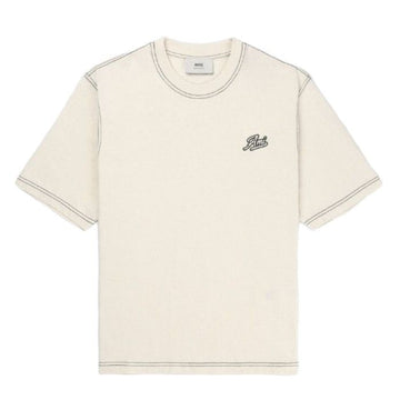AMI Baumwoll-Signatur Kurzarm-T-Shirt HTS029 JE0118 136 156499523