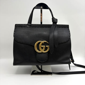 Gucci Top Handle Shoulder Bag Black (421890) 156509457