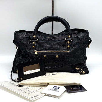 Balenciaga Giant City Motor Bag Black 281770 156509464