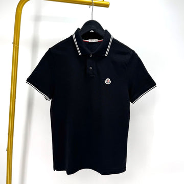 Moncler Short Sleeve Polo T-Shirt Black 156510730