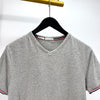 Moncler Short Sleeve V-Neck T-Shirt Gray 156510733 [P]