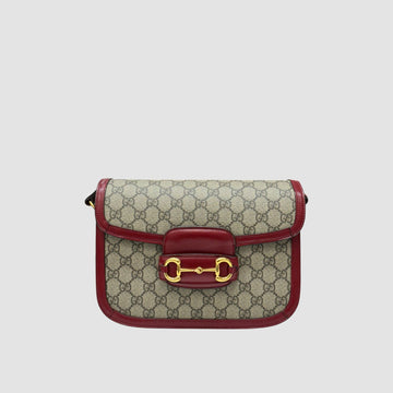 GUCCI Horsbit 1955 Schultertasche klein rot 602204 156514527