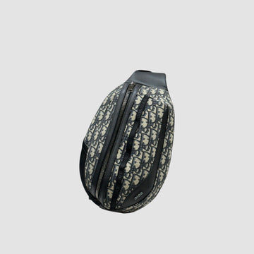 Dior Oblique Jacquard Sling Bag Black Grained Calfskin 1ESBO040YKY 156514577