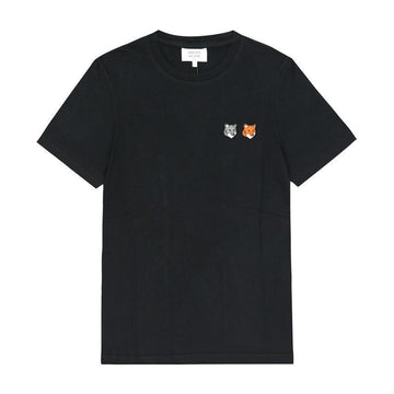 MAISON KITSUNE Doppelt Fox Kopf Patch T-Shirt für Damen 142962282