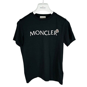 MONCLER Damen T-Shirt mit Logo Kurzarm Schwarz 12A 8C00010 89AFV 999 156517070