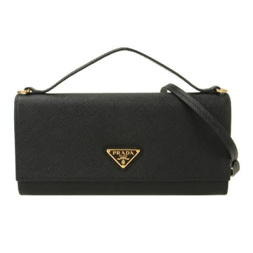 Prada Shoulder Strap Saffiano Wallet 156517352