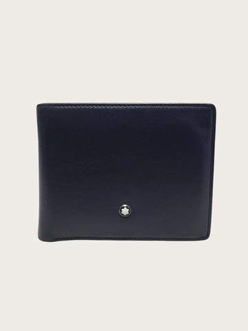 Montblanc Navy Brown Two-Tone Meisterstück 6CC Wallet 156517805