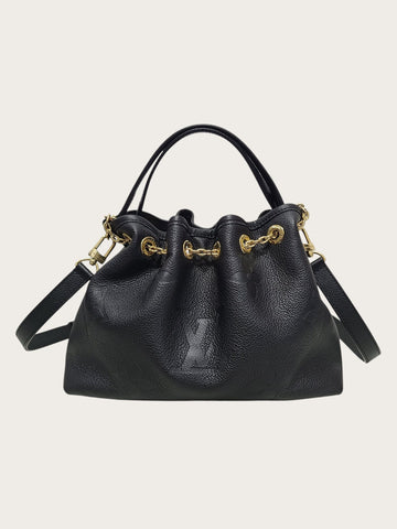 LOUIS VUITTON Schwarze Monogramm-Ansicht Bucket Schultertasche 156518087