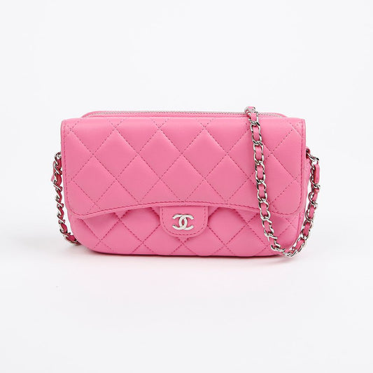 CHANEL Phone Holder Chain Crossbody Bag AP2096 156164250 [P]