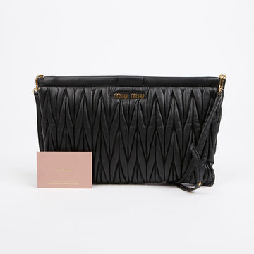 MIU MIU マテラッセ クラッチ ショルダー クロスバッグ 156203928