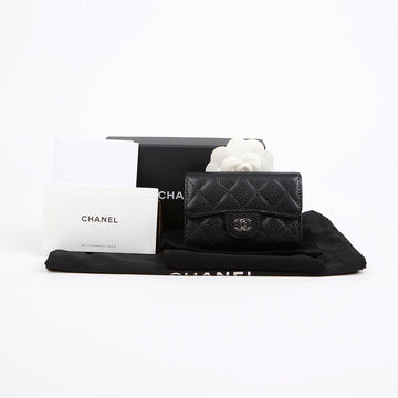 CHANEL キャビアクラシックカードホルダー財布 AP0214 156232275