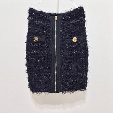 Balmain Tweed Mini Skirt L806074 156518479
