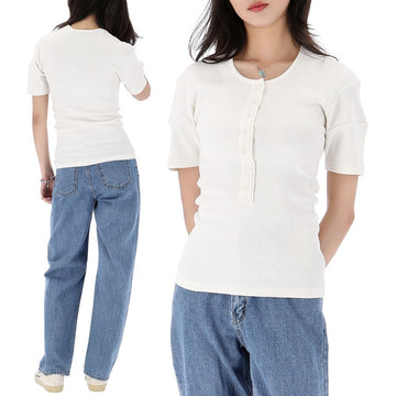 LEMAIRE Henley T-Shirt Kurzarm TS0005 LJ1030 WH086 156518608