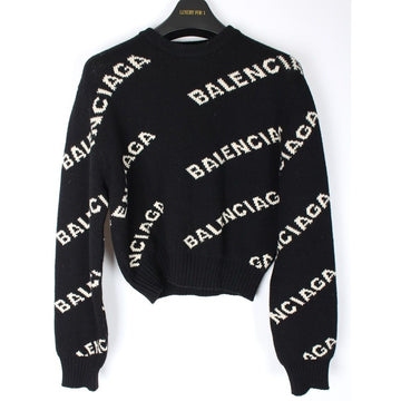 BALENCIAGA Multi-Logo Crop Knit S 156518654