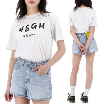 MSGM ロゴ 半袖 Tシャツ 156518673