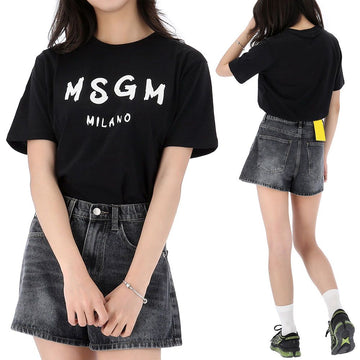 MSGM Logo Short Sleeve T-Shirt Adult Size S6MSJUTH001 110-AK 156518770