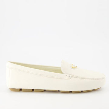 PRADA Leder Slipper mit Dreieckslogo (1DD081 F005 ATG F0304) 101942335