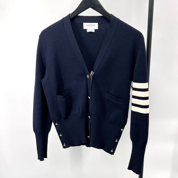 Thom Browne Diagonal Band Milan Stitch Cardigan Navy (FKC207A) 156519187